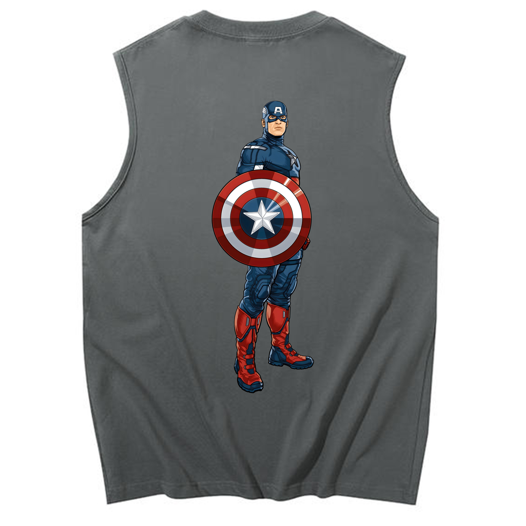 （画像用） アベンジャーズ The Avengers コットン100％タンクトップ（背面プリント）